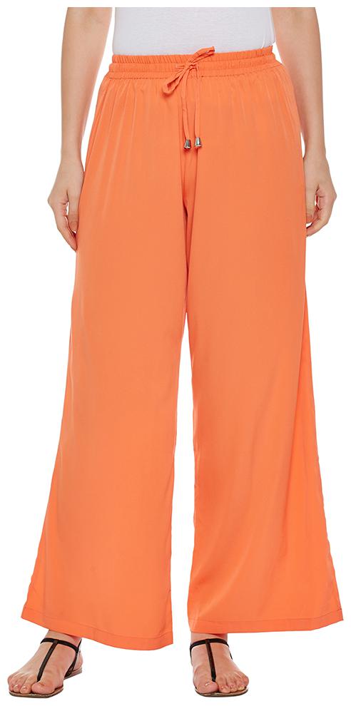

Oxolloxo Polyester Solid Orange Palazzos