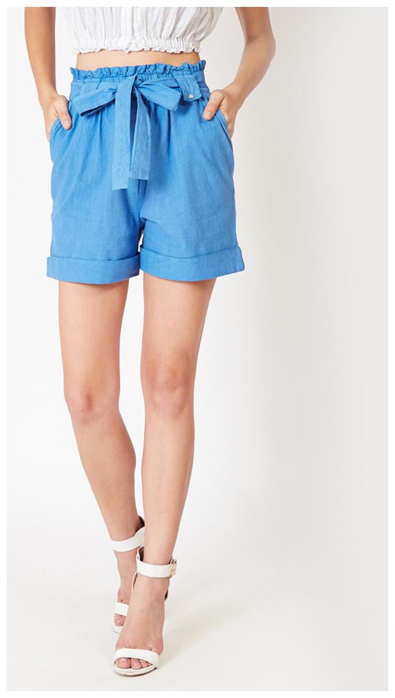 

OXOLLOXO Women Solid Regular shorts - Blue