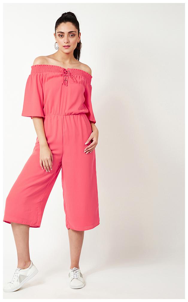 

OXOLLOXO Solid Jumpsuit - Pink