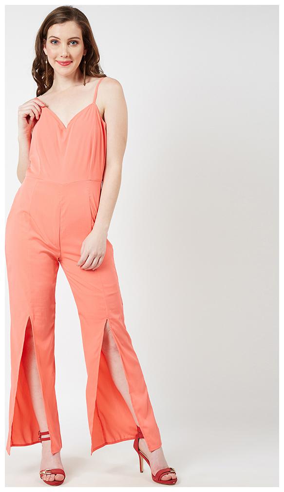 

OXOLLOXO Solid Jumpsuit - Pink