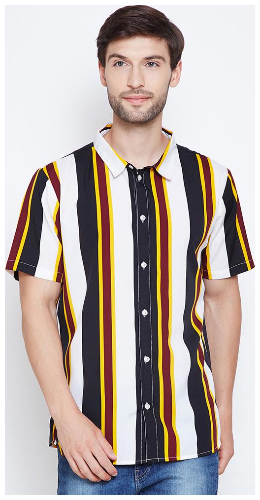 

OXOLLOXO Men Multi Vertical Stripes Regular Fit Casual Shirt