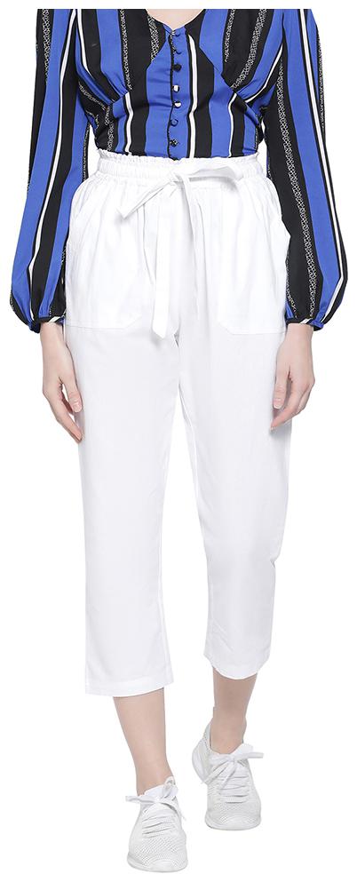 

Oxolloxo Women White Regular fit Regular pants