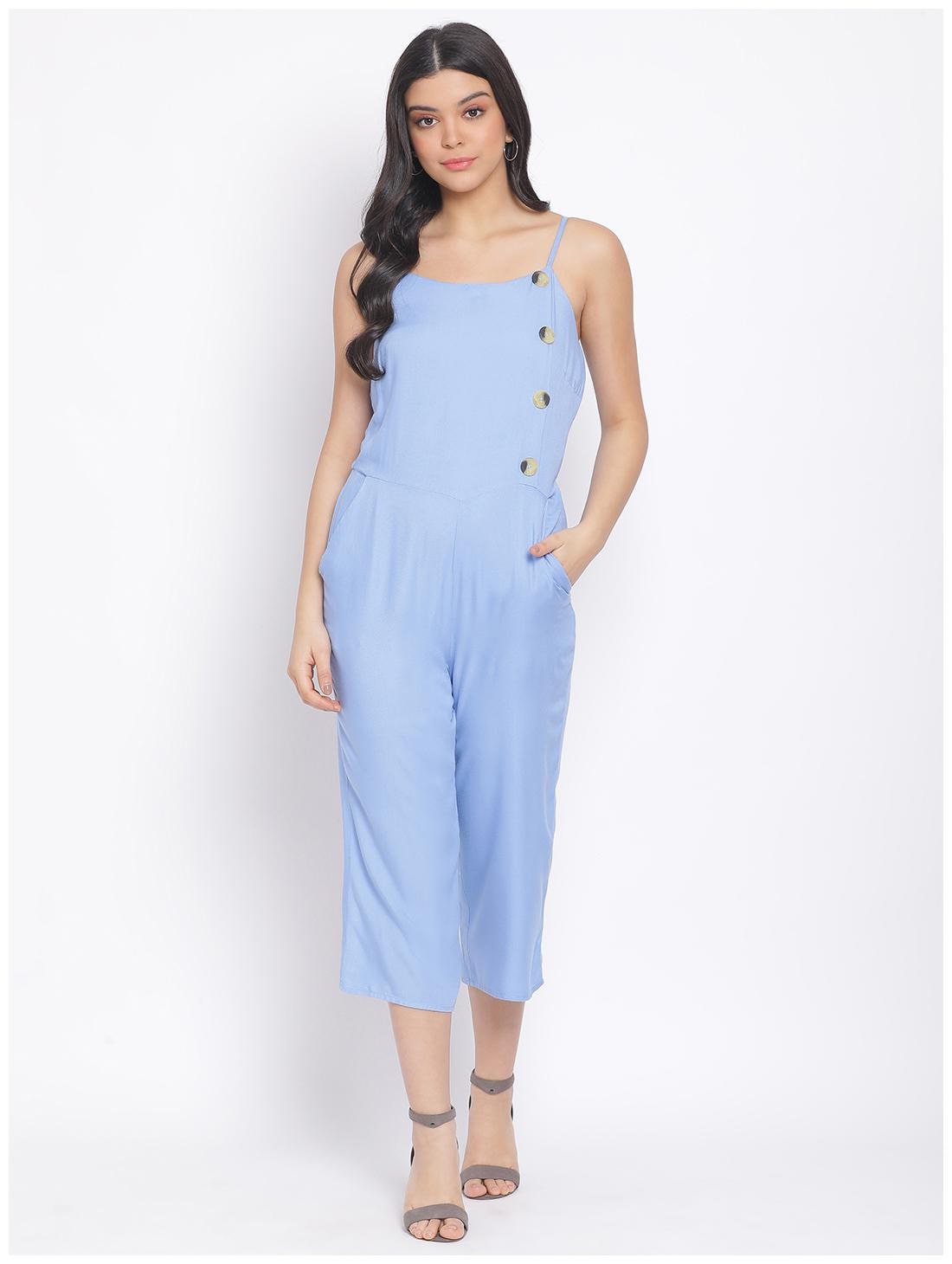 

Oxolloxo Solid Jumpsuit - Blue