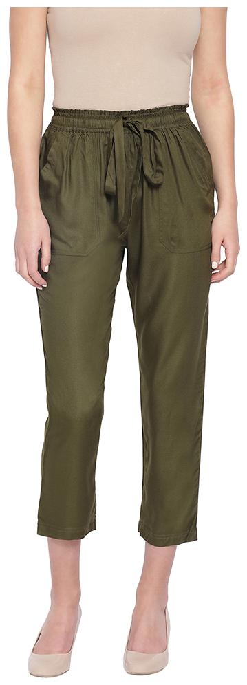 

Oxolloxo Women Green Regular fit Regular pants