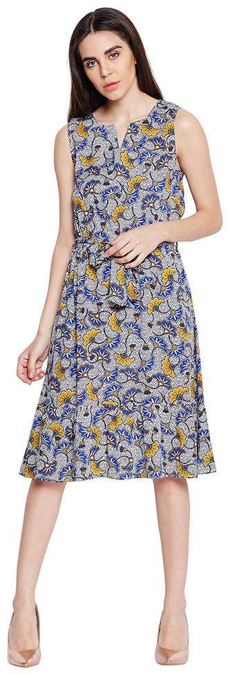 

OXOLLOXO Multi Printed A-line dress
