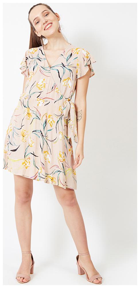

OXOLLOXO Multi Printed A-line dress