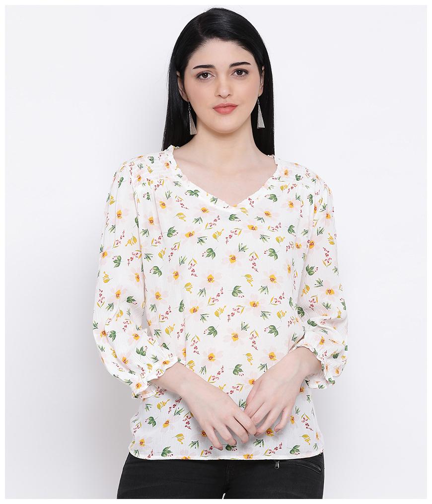 

Oxolloxo Viscose Rayon Multi Floral A Line For Women