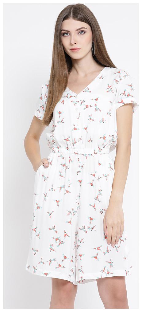 

OXOLLOXO Printed Jumpsuit - White