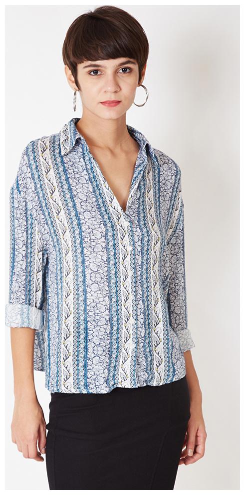 

OXOLLOXO Women Multi Printed Regular Fit Shirt