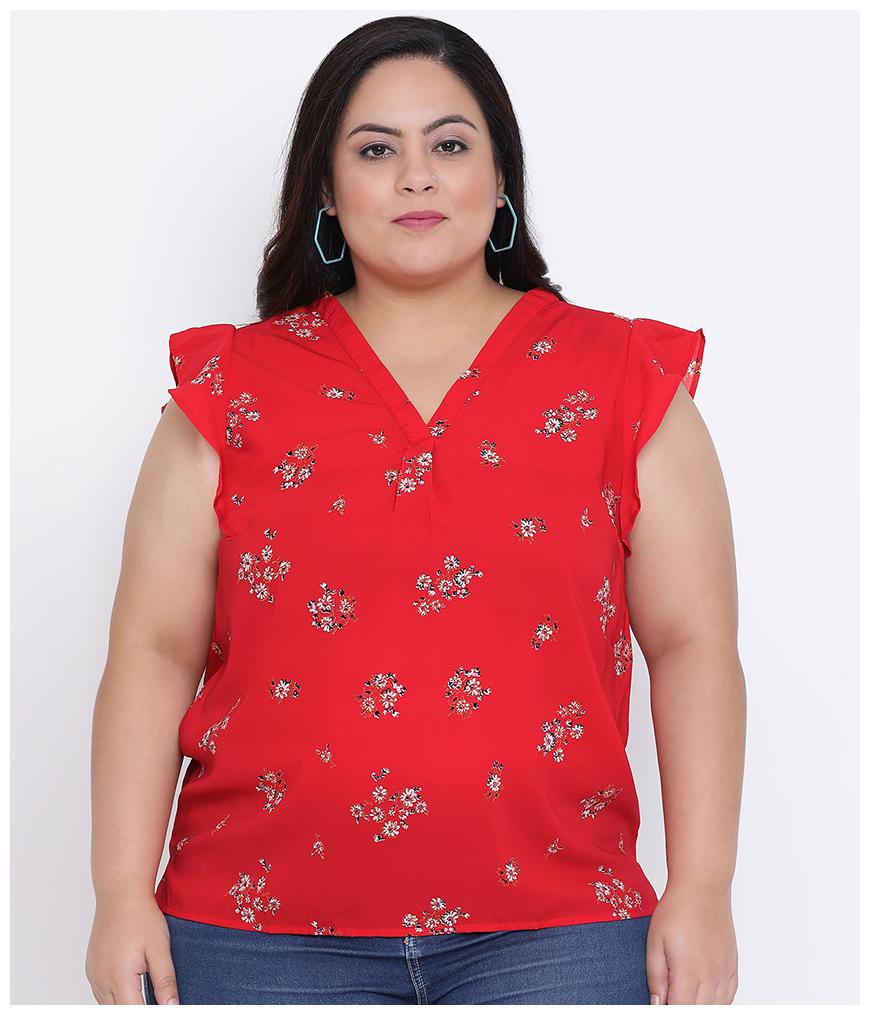 

Oxolloxo Women Floral Regular top - Red