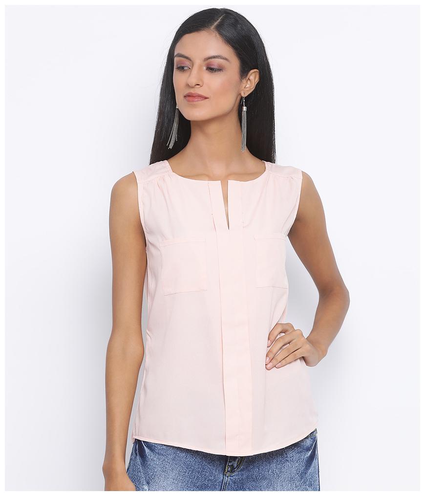 

Oxolloxo Women Solid Regular top - Pink