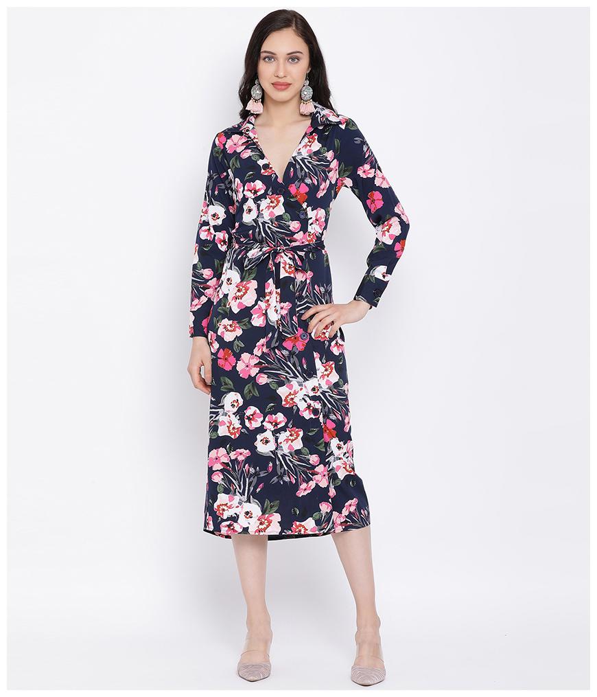 

Oxolloxo Multi Floral Wrap dress