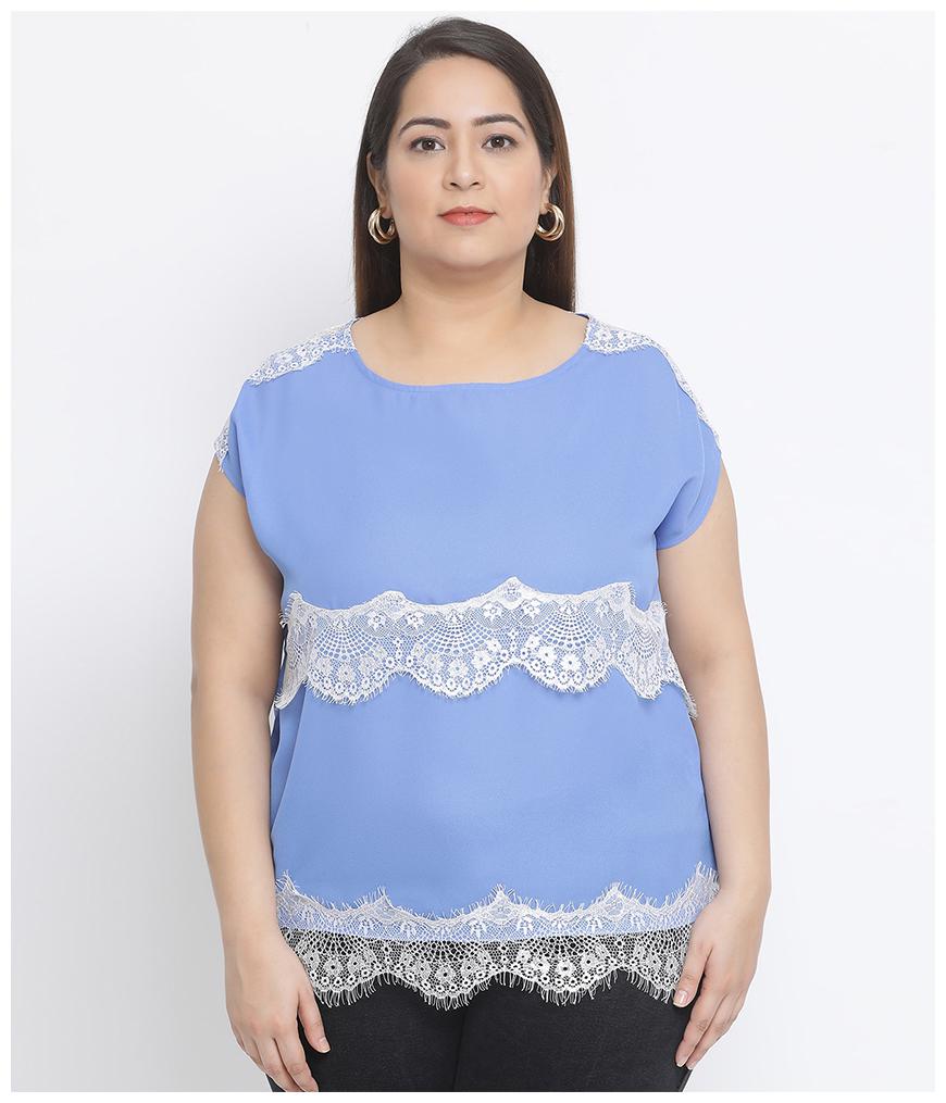 

Oxolloxo Women Solid Regular top - Blue