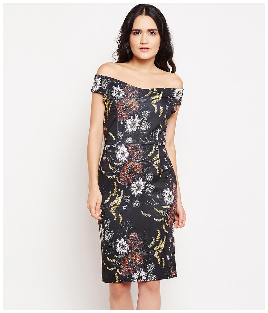 

Oxolloxo Women Polyester Floral Multi A Line Dress