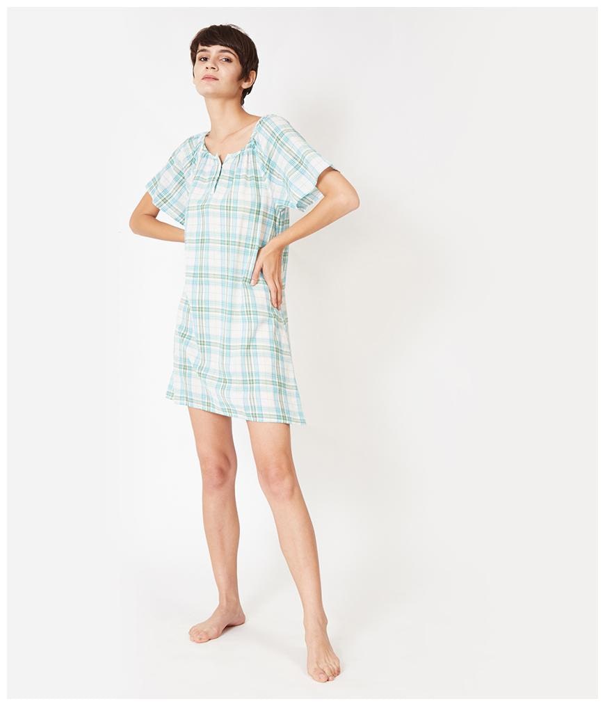 

Oxolloxo Green Checked A-line dress