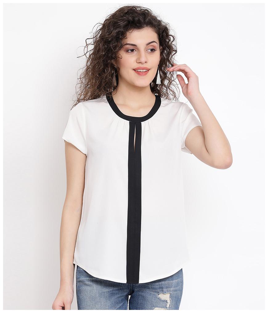 

Oxolloxo Women Polyester Solid A Line White