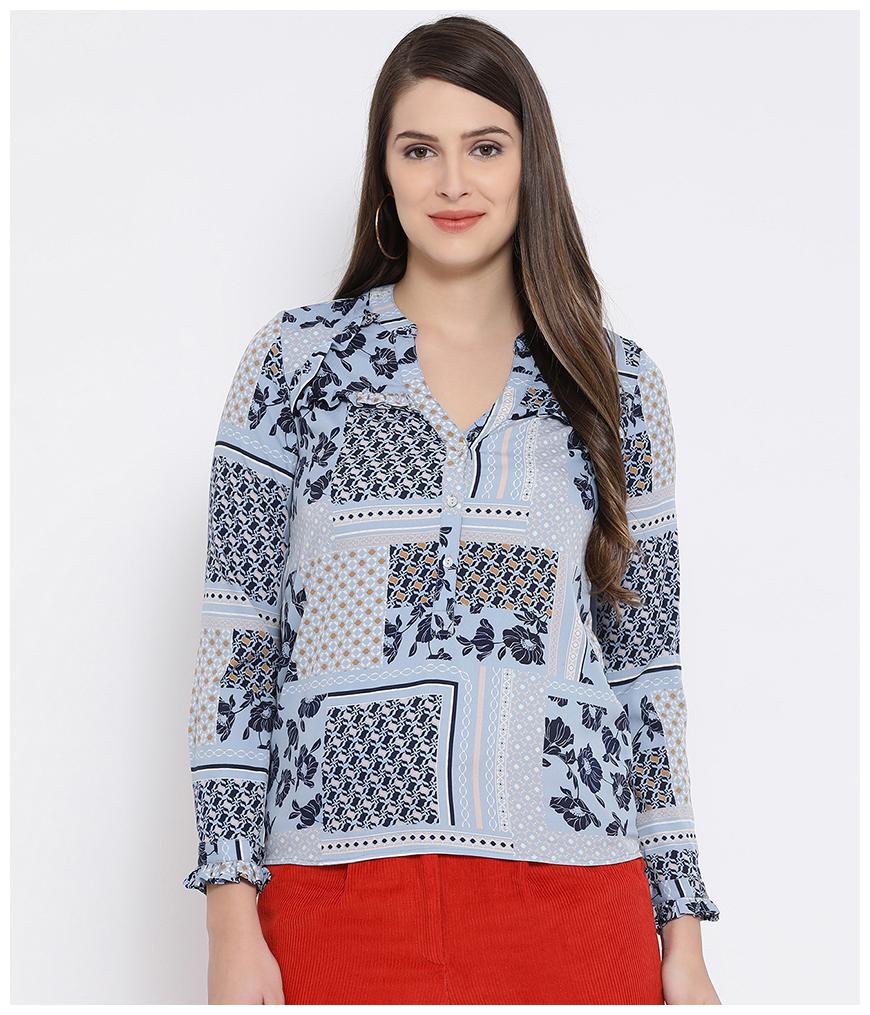 

Oxolloxo Women Floral A-line top - Blue