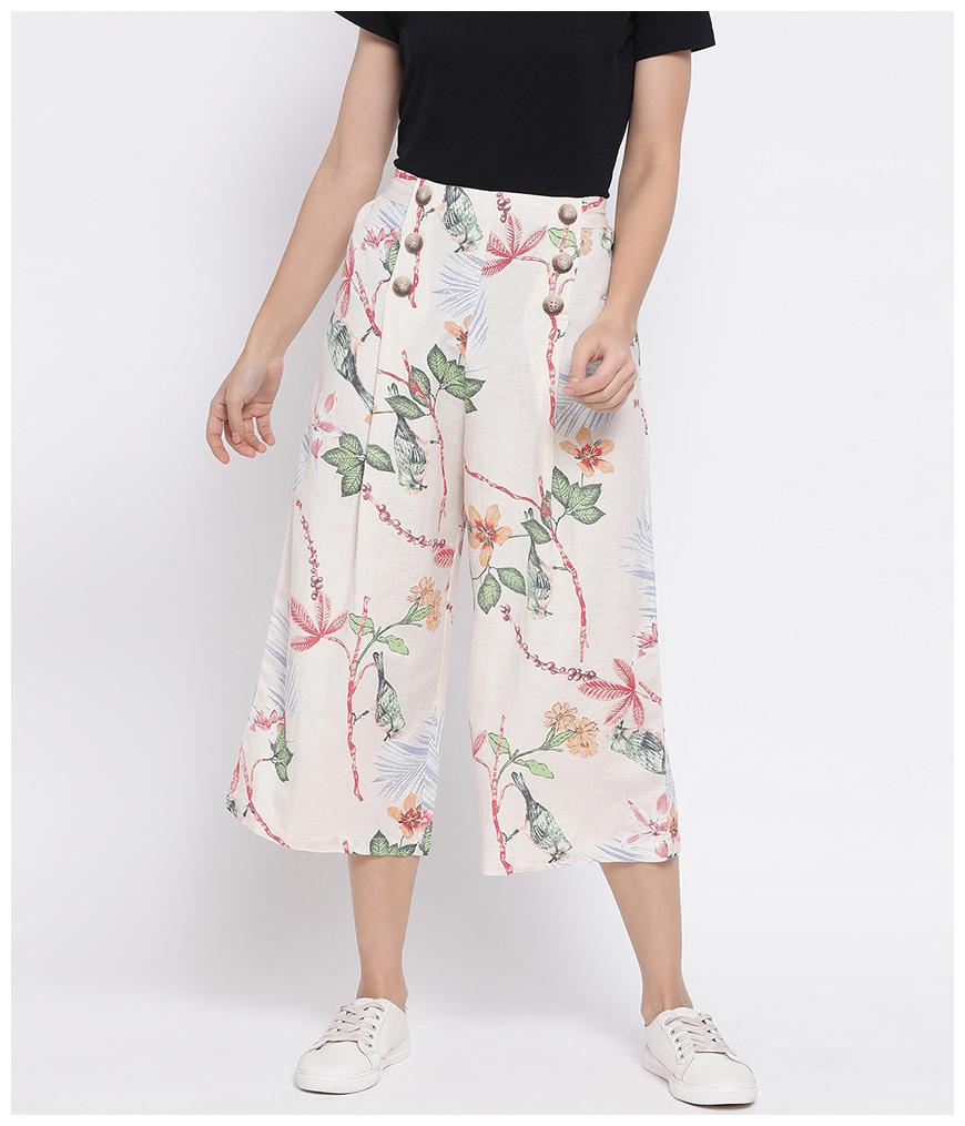 

Oxolloxo Women Multi Flared fit Cullotes