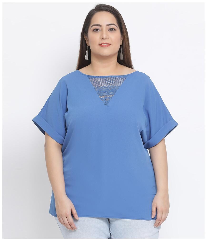 

Oxolloxo Women Solid Regular top - Blue