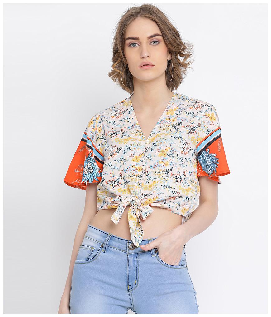 

Oxolloxo Women Printed Regular top - Multi