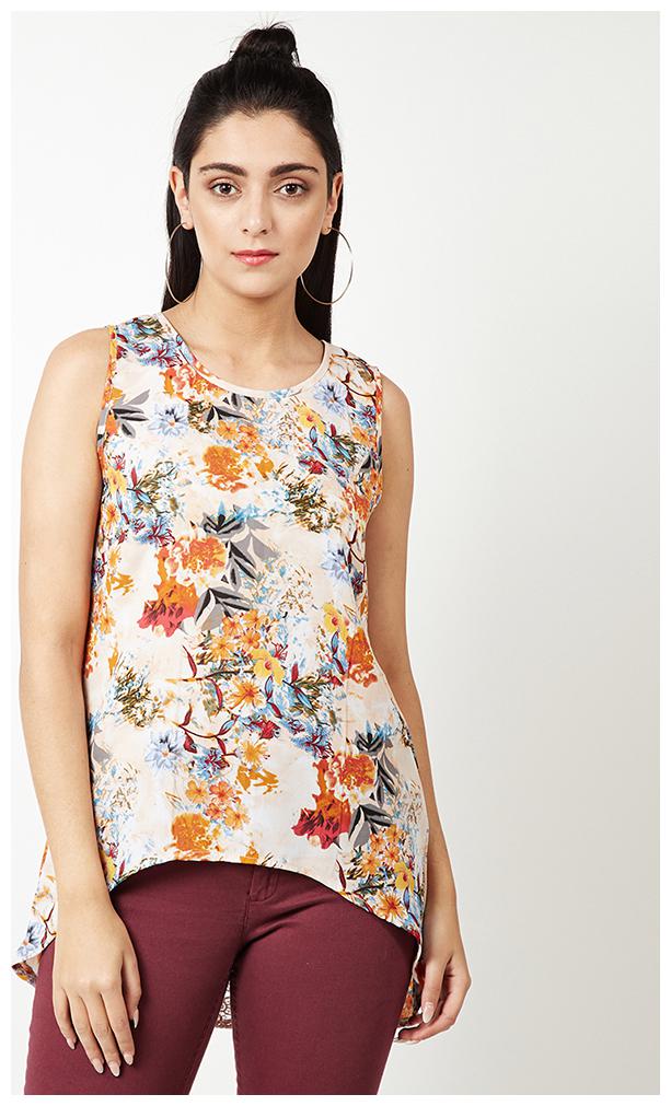 

OXOLLOXO Women Printed A-line top - Multi
