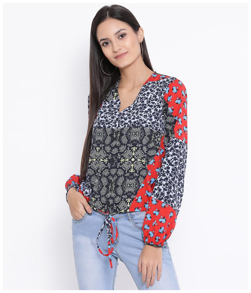 

Oxolloxo Women Printed Regular top - Multi
