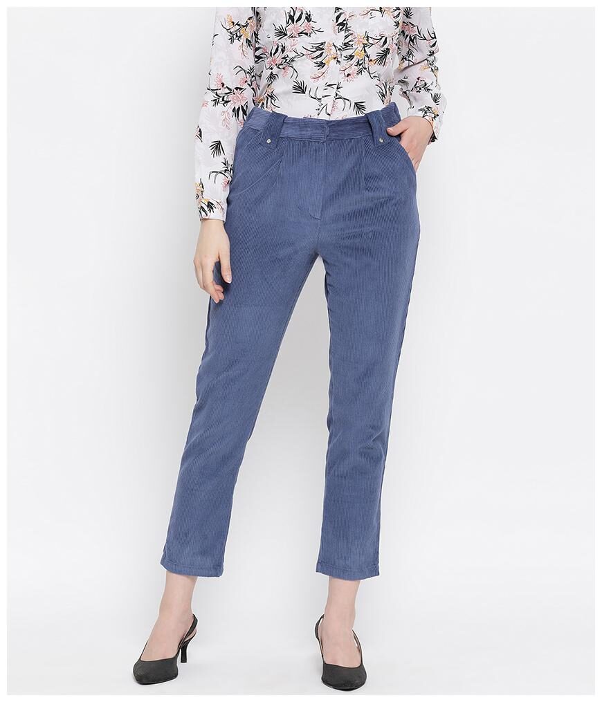 

Oxolloxo Women Blue Regular fit Regular pants