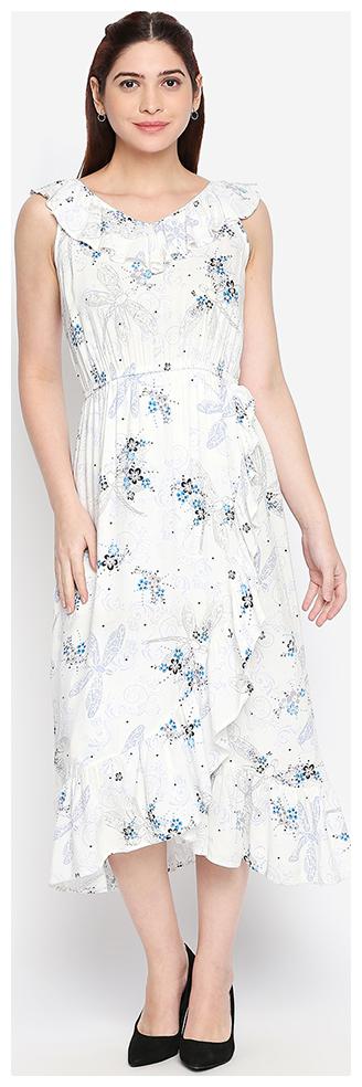 

OXOLLOXO White Printed A-line dress