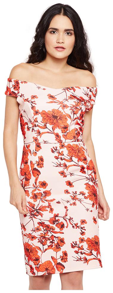 

OXOLLOXO Pink Printed A-line dress