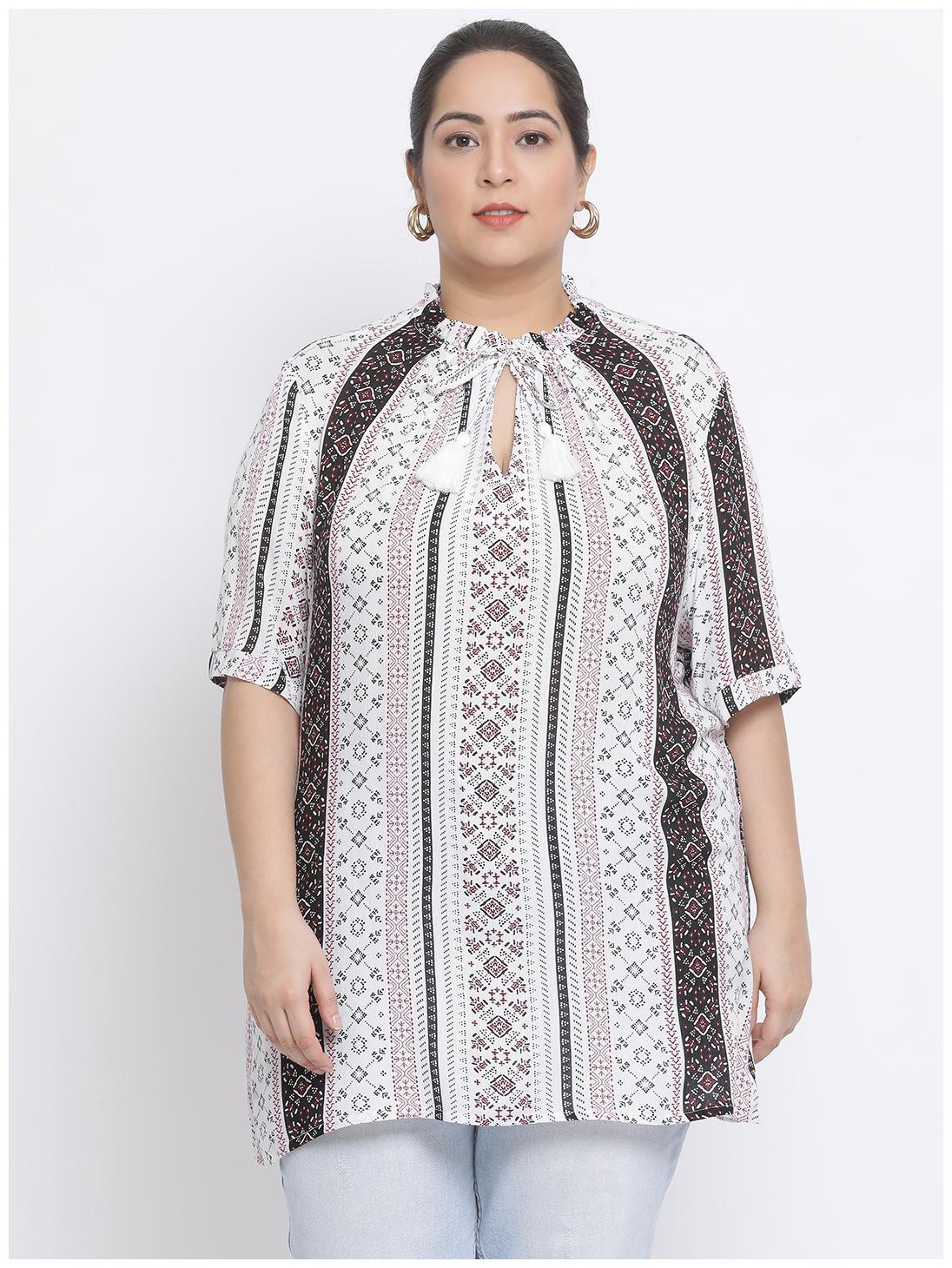 

Oxolloxo Women Printed Regular tunic - Multi
