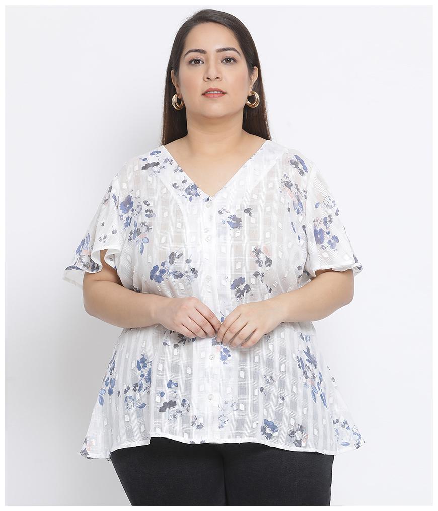 

Oxolloxo Women Floral Regular top - White