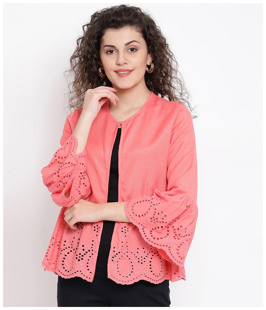 

Oxolloxo Women Shrug - Pink