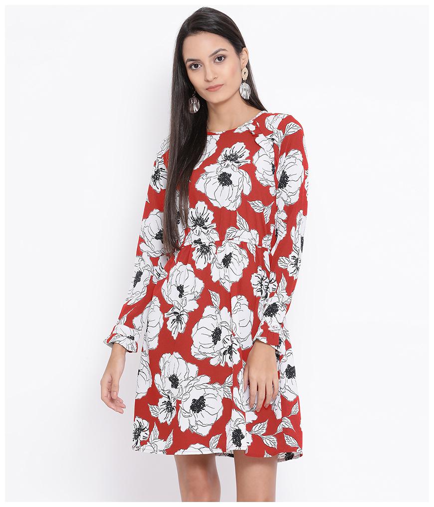 

Oxolloxo Multi Floral A-line dress