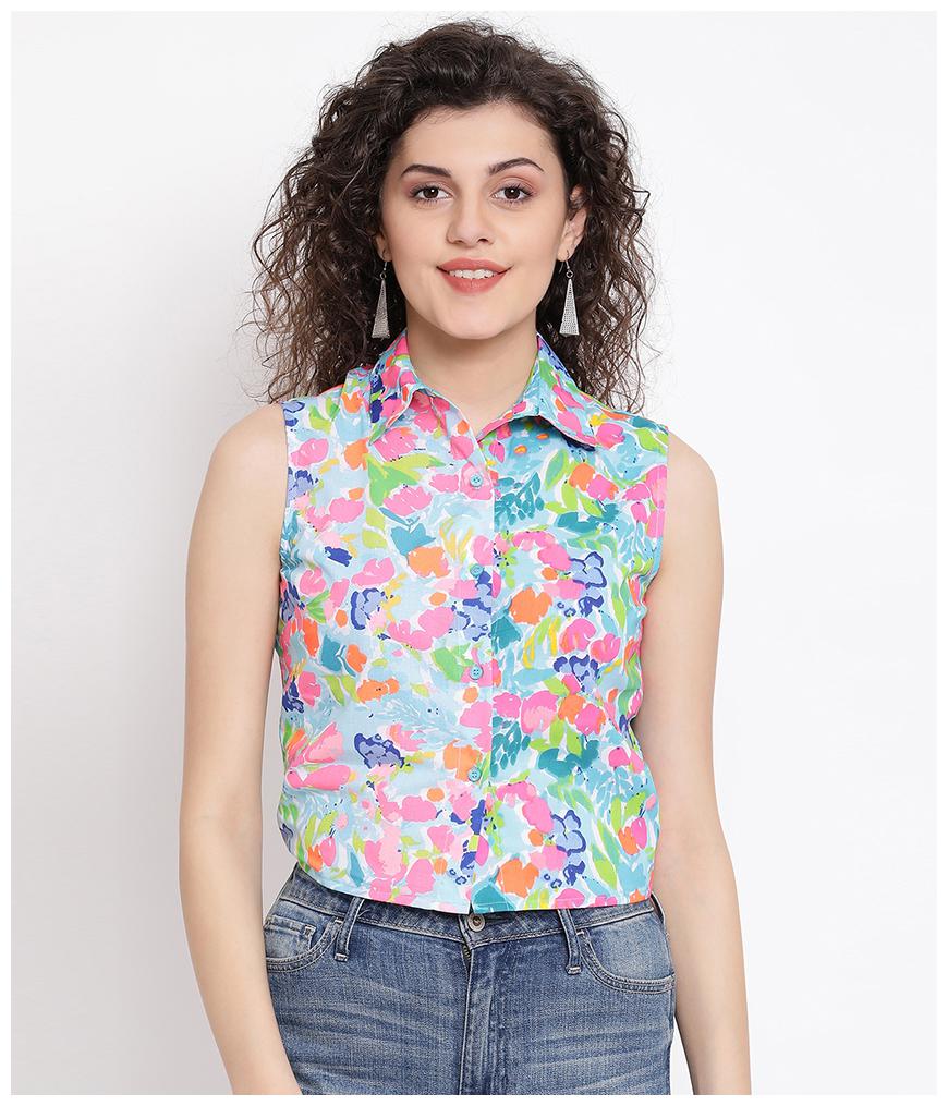 

Oxolloxo Women Multi Floral Regular Fit Shirt
