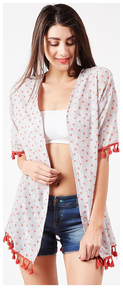 

OXOLLOXO Women Shrug - Cream