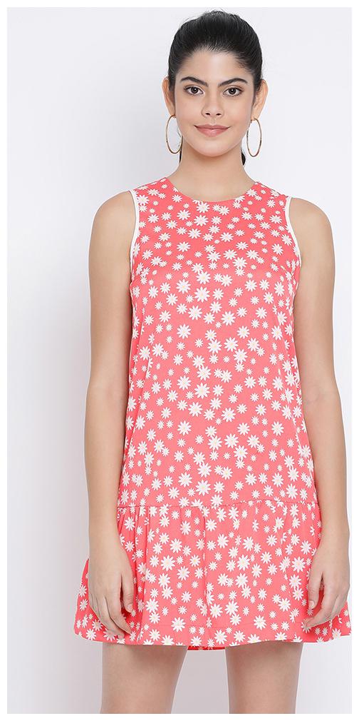 

OXOLLOXO Pink Printed A-line dress