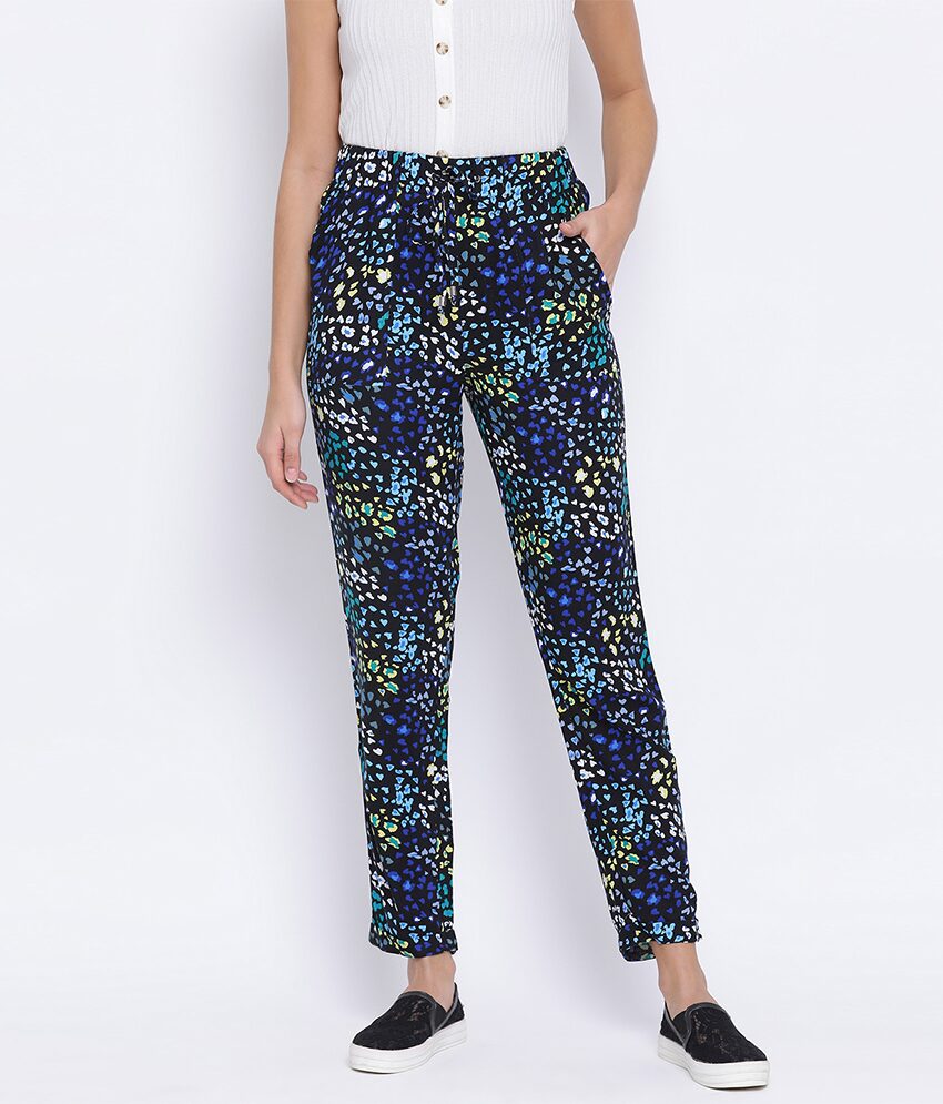 

Oxolloxo Women Multi Women Cotton Printed Trouser Pant