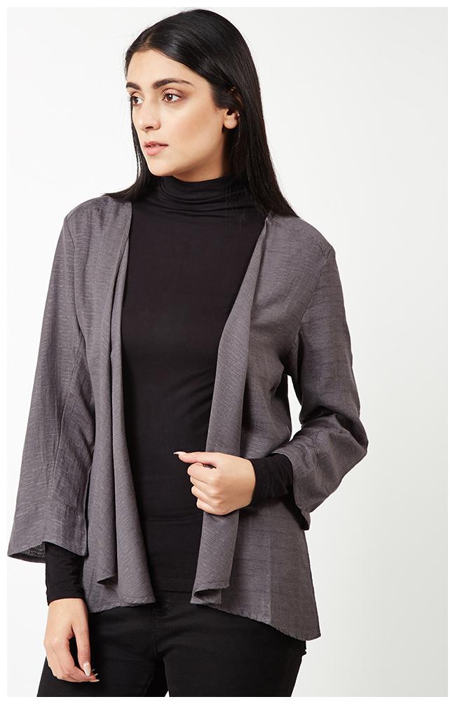 

OXOLLOXO Women Shrug - Grey