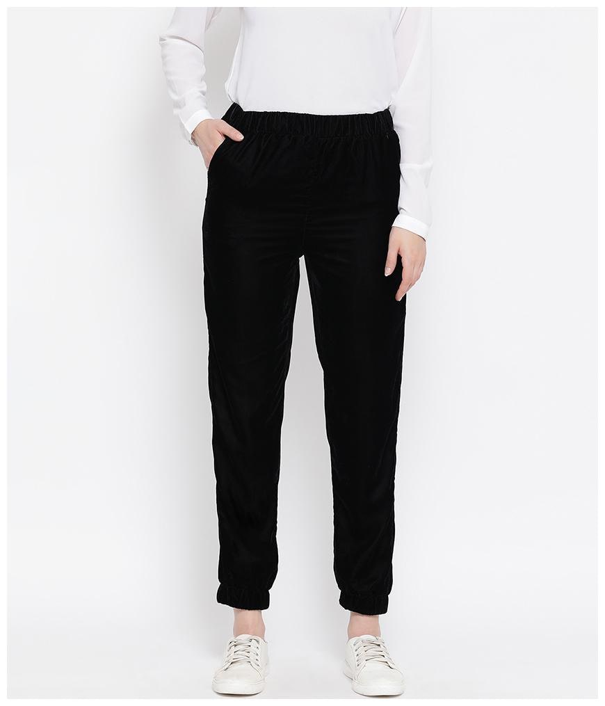 

Oxolloxo Women Black Regular fit Regular pants