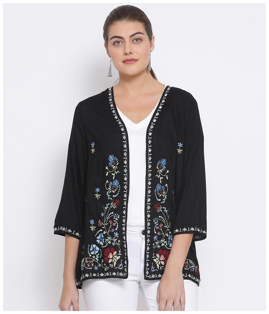 

Oxolloxo Women Shrug - Black