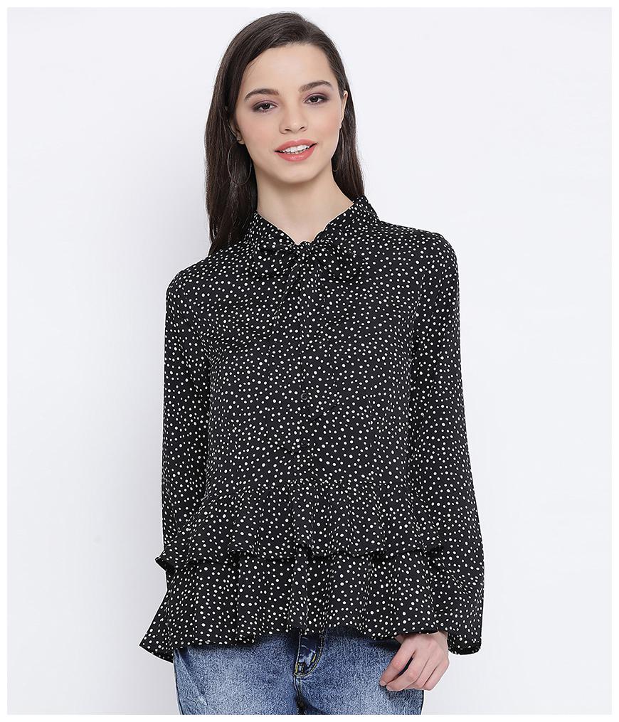 

Oxolloxo Women Polka dots Regular top - Black
