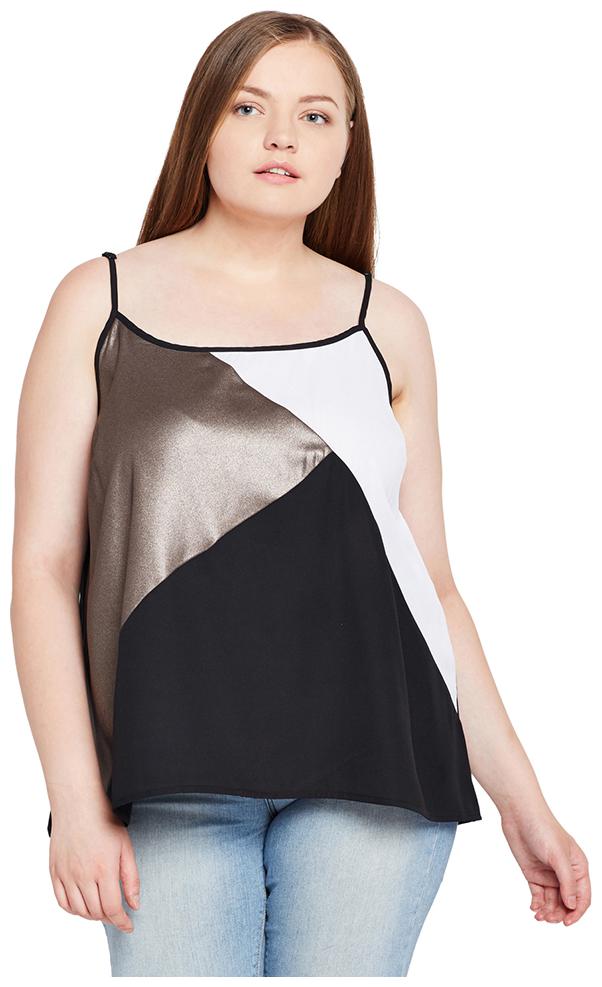 

OXOLLOXO Women Solid A-line top - Multi