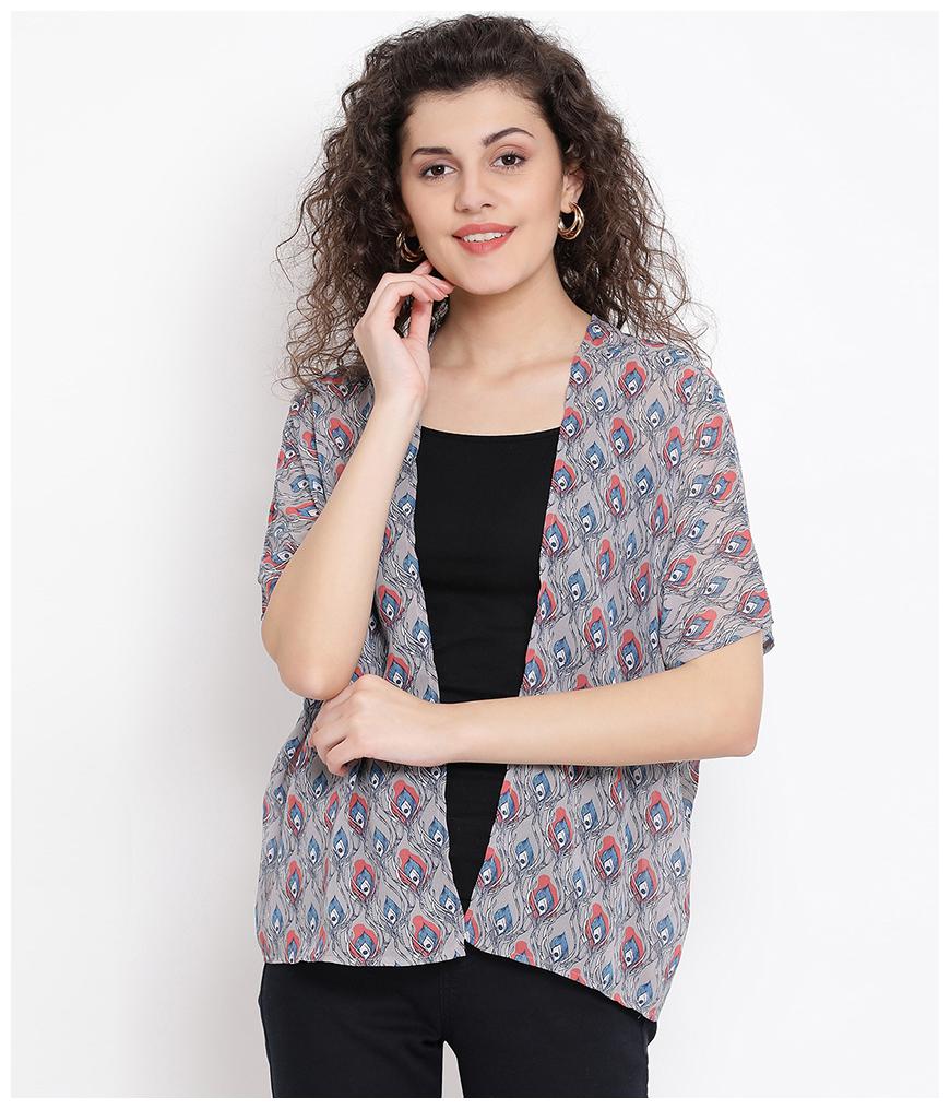 

Oxolloxo Women Shrug - Grey