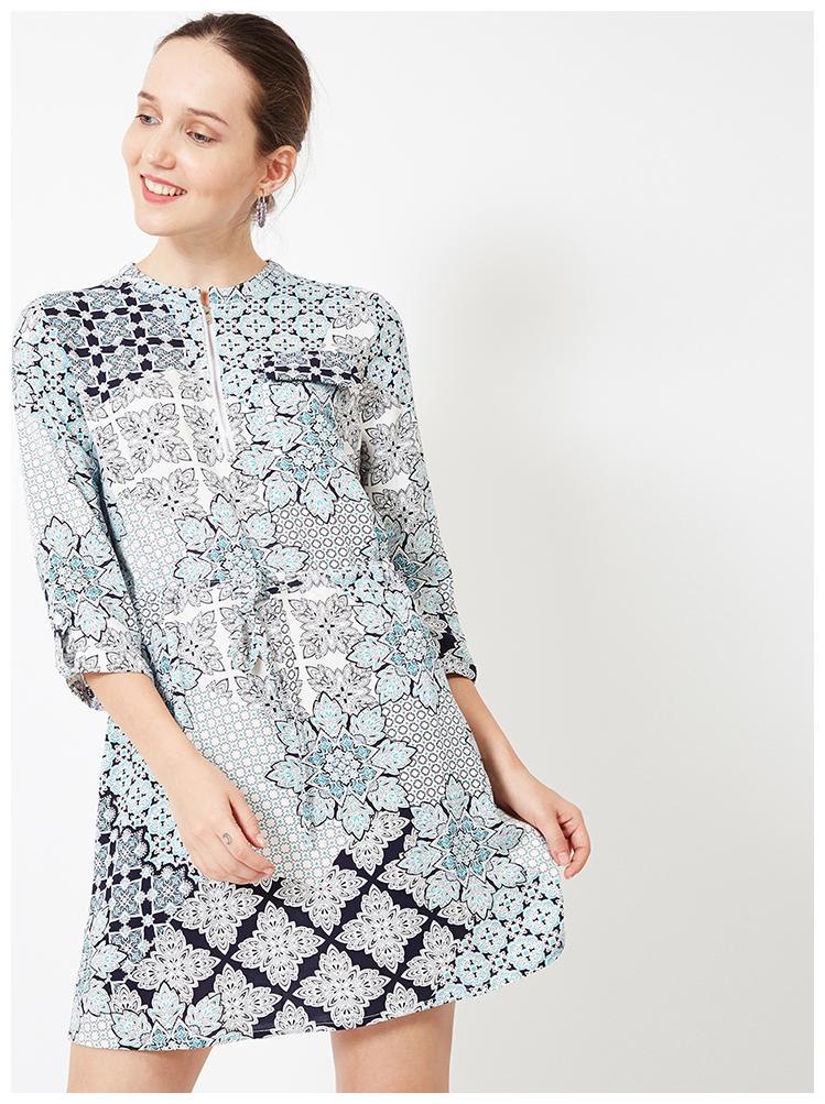 

OXOLLOXO Multi Printed A-line dress