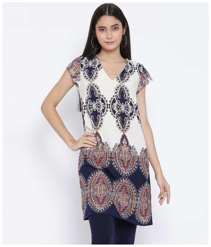 

Oxolloxo Women Printed Regular tunic - Multi