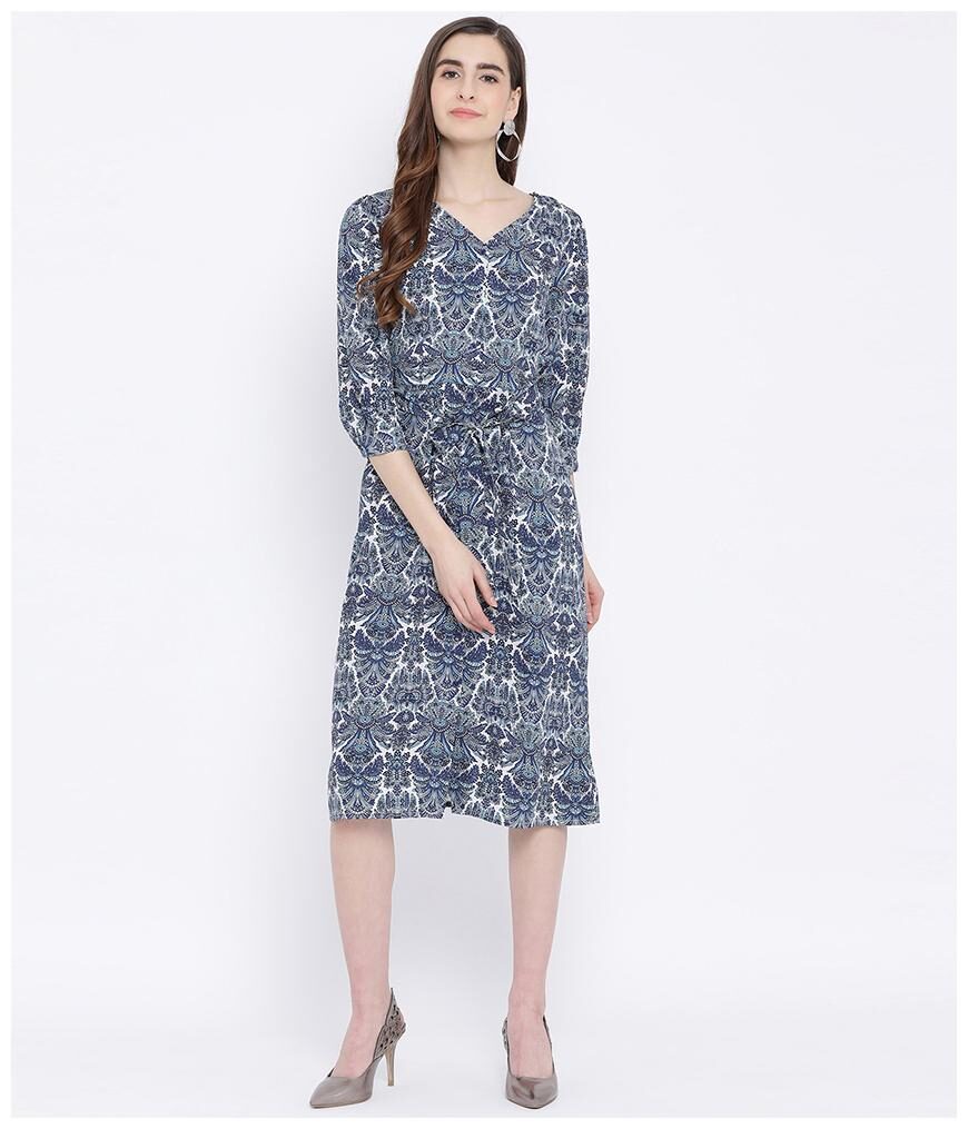 

Oxolloxo Multi Abstract Wrap dress
