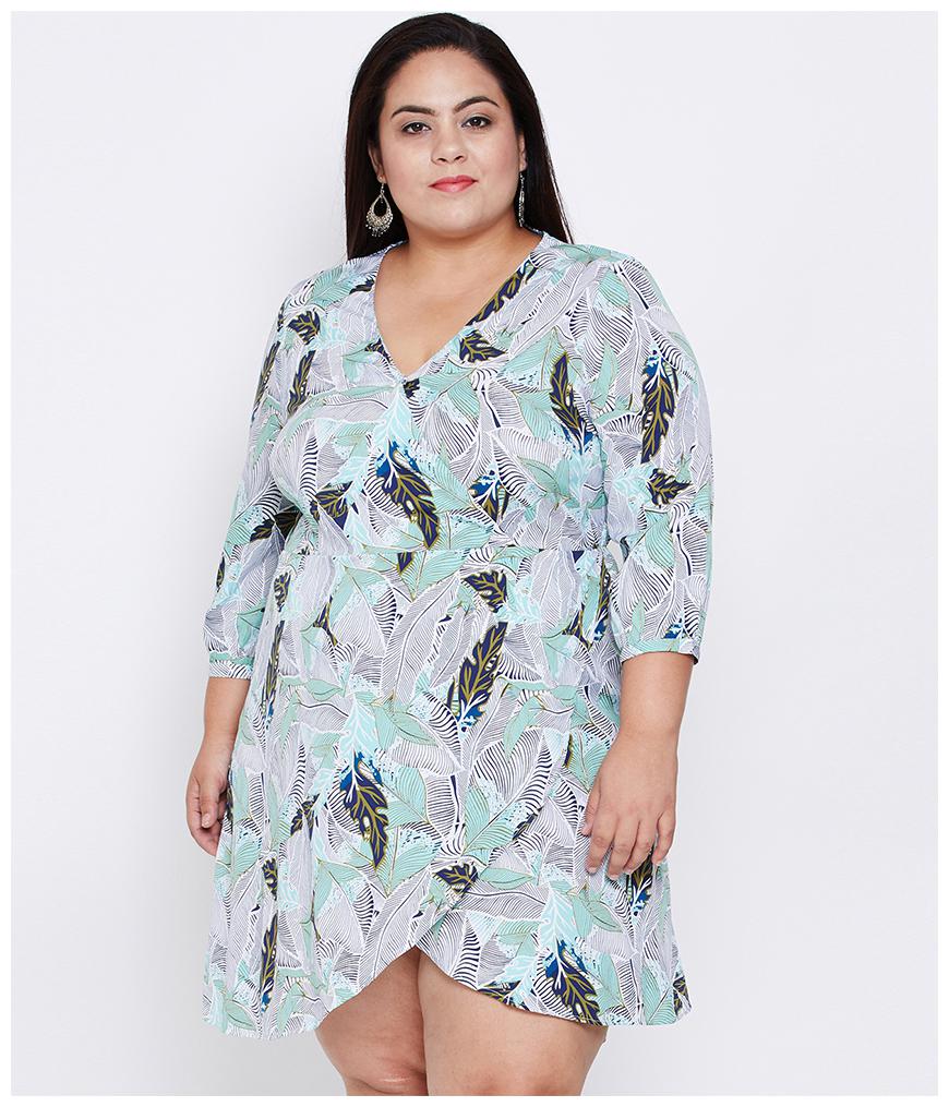 

Oxolloxo Women Polyester Printed Multi A Line Dress