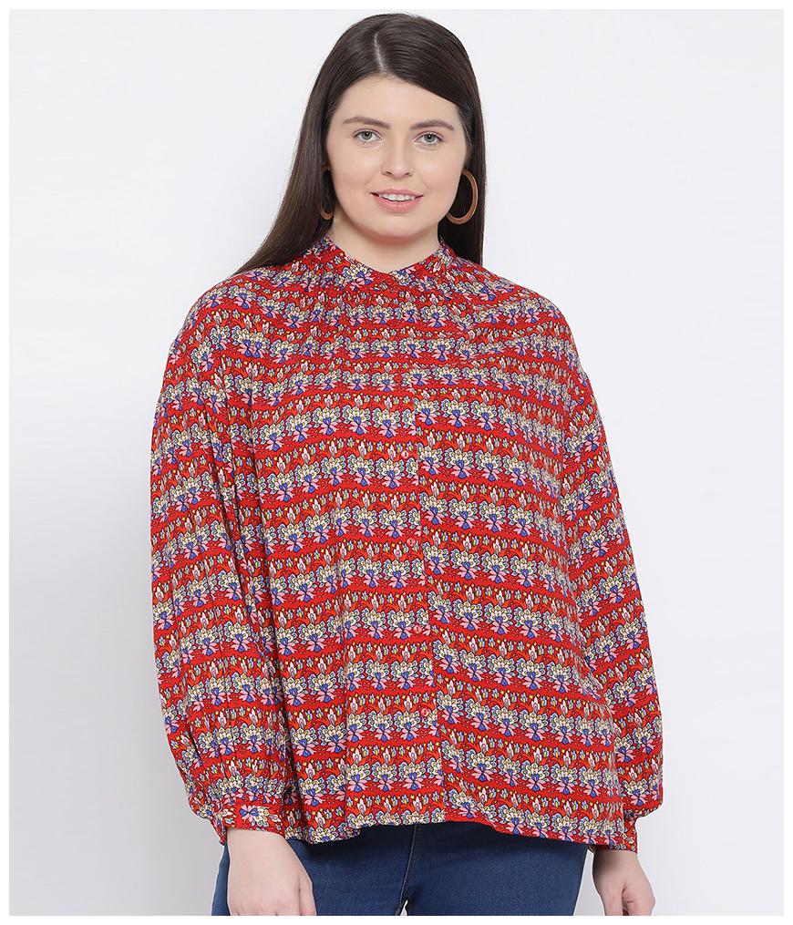 

Oxolloxo Women Multi Printed Regular Fit Shirt