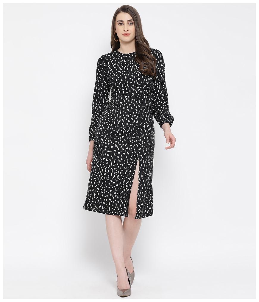 

Oxolloxo Black Graphic A-line dress