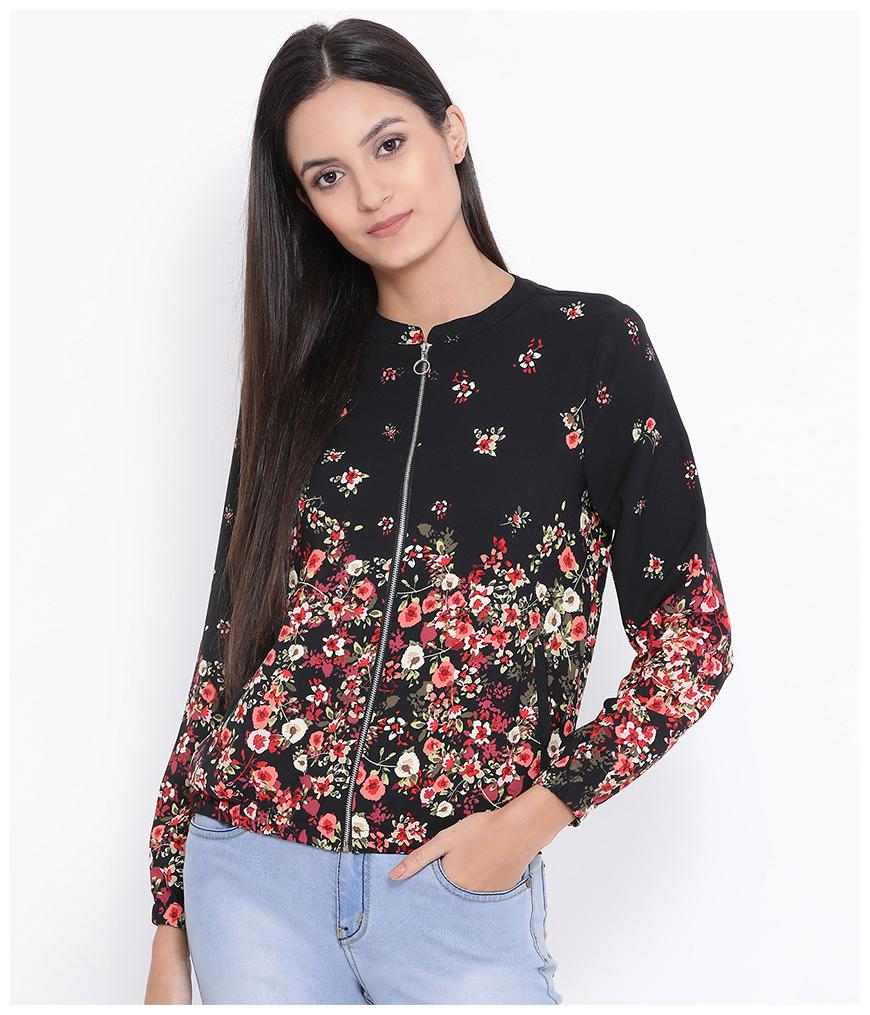 

Oxolloxo Women Floral Regular Jacket - Multi